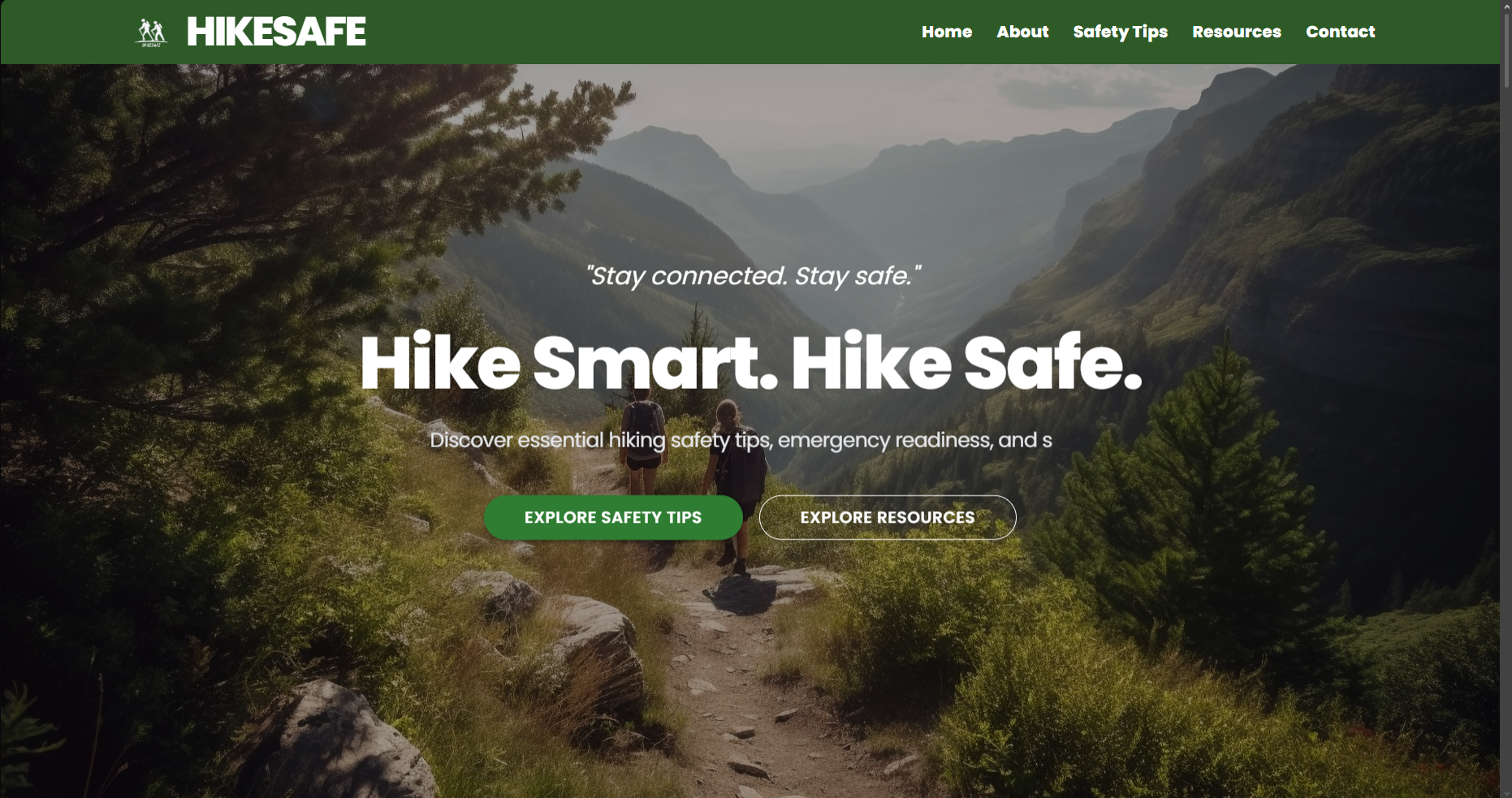 HIKESAFE WEBSITE